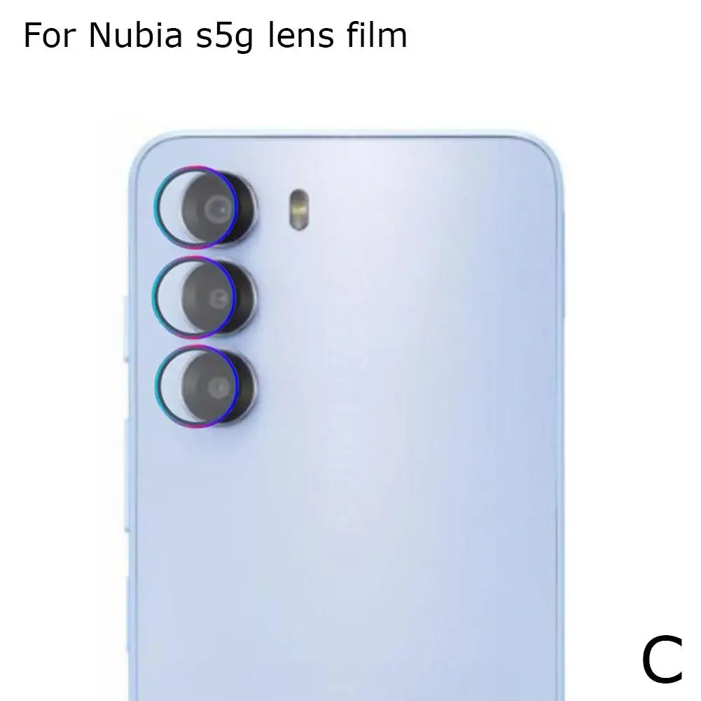 Suitable For Nubia S 5G Lens Film Metal Eagle Eye Transparent Split Rear Camera Tempered Glass Protective Film H9B4