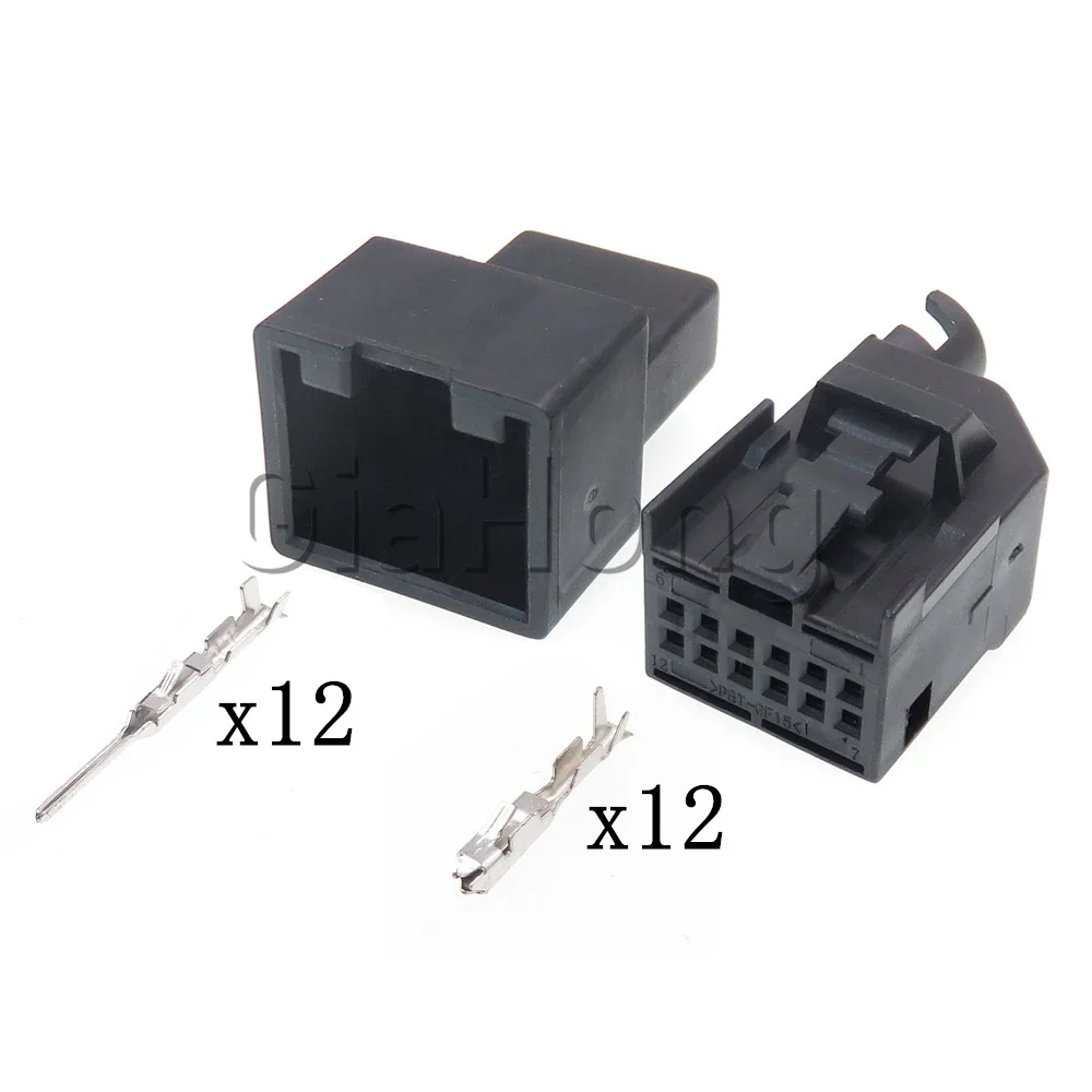 1 Set 12 Ways AC Assembly 8E0972112A Car Radar Electric Socket 1534096-1 1-1534096-1 Auto Terminal Connector For VW