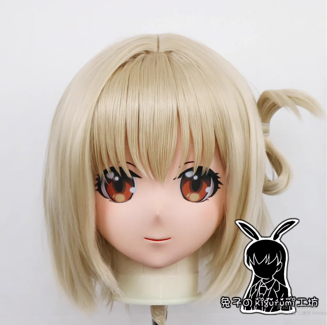 

(RB242924)Customize Lockable Full Head Resin Cartoon Cosplay Japanese Character Anime Role Play Kigurumi Mask With Back Shell