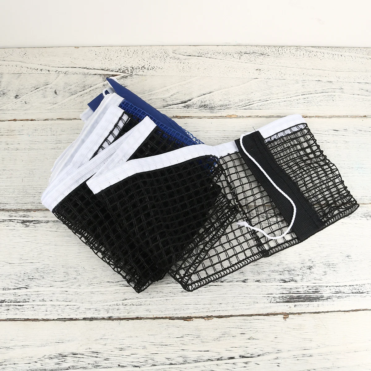 2 قطعة شبكة تنس الطاولة من النايلون، شبكة بونج للاستخدام الداخلي والخارجي، تصميم محمول خفيف الوزن للمكتب والمنزل