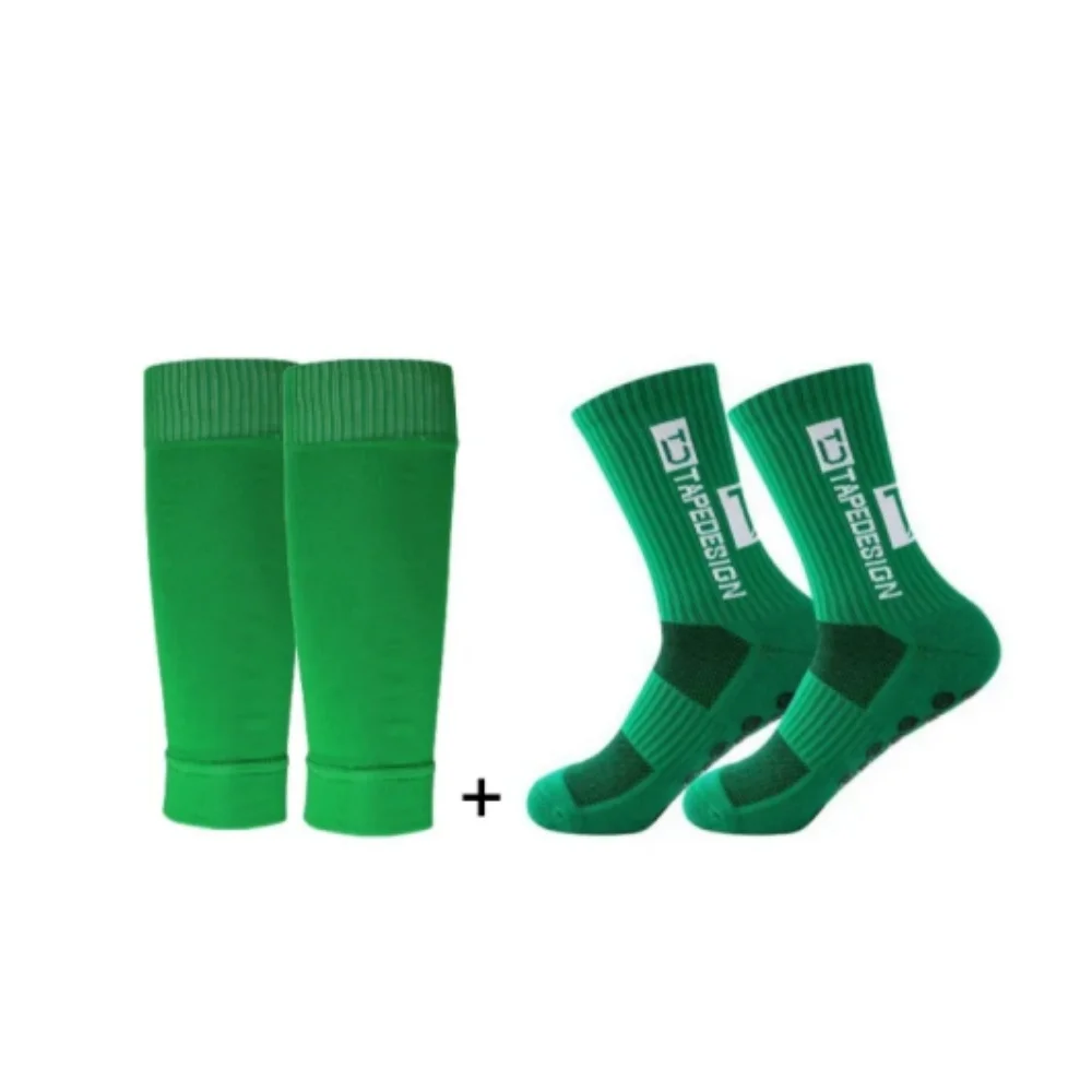 1 set of high-quality adhesive non slip socks and leg guard fixed socks