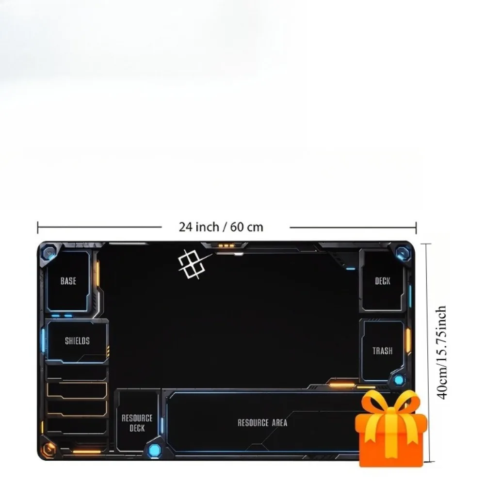 Mechanical wind pattern, TCG/CCG card game pad, suitable for collectible card games alfombrillas para escritorio tapis de souris