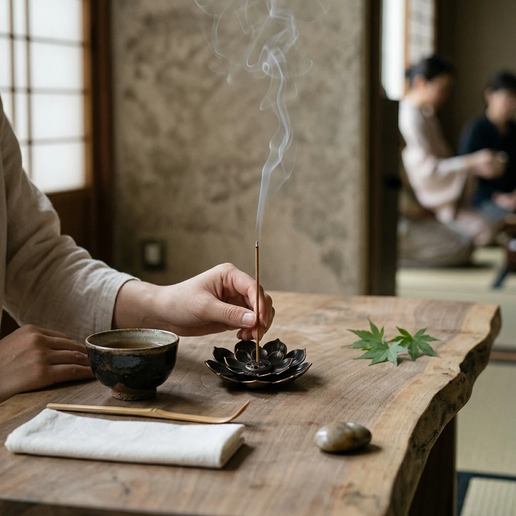 Alloy Incense Holder for Sticks Alloy Incense Burner Creative 3 levels Lotus Incense Stick Holder and Detachable Ash Catcher