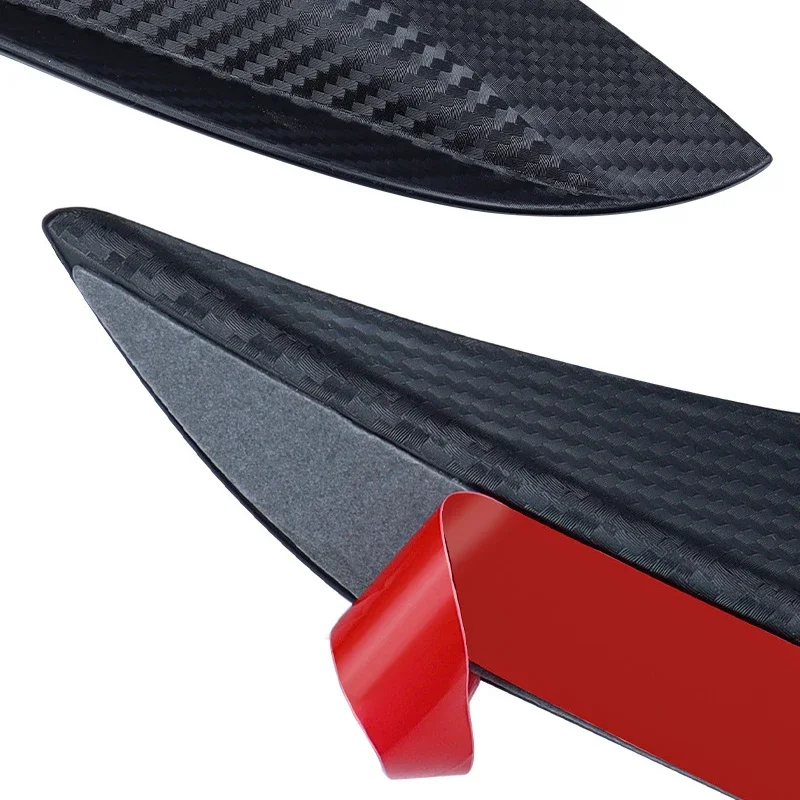 4/6pcs Front Bumper Lip Decoration Diffuser Splitter Fins Body Spoiler Canard Auto Modified Canard Exterior Parts Universal