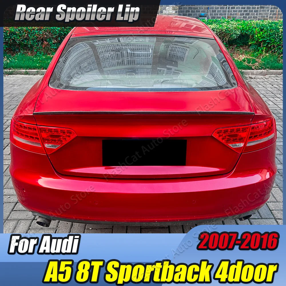 

A5 8T S5 Стиль Автомобильный задний багажник Спойлер Обвесы Хвостовое крыло Углеродное волокно Тюнинг для Audi A5 8T Sportback 4-дверный 2007-2016