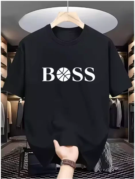 Summer Men's Quick-Drying T-shirt - 7A Grade Anti-Bacterial Mint-Scented High-End Fashion Lettered Print - Casual Daily Wear