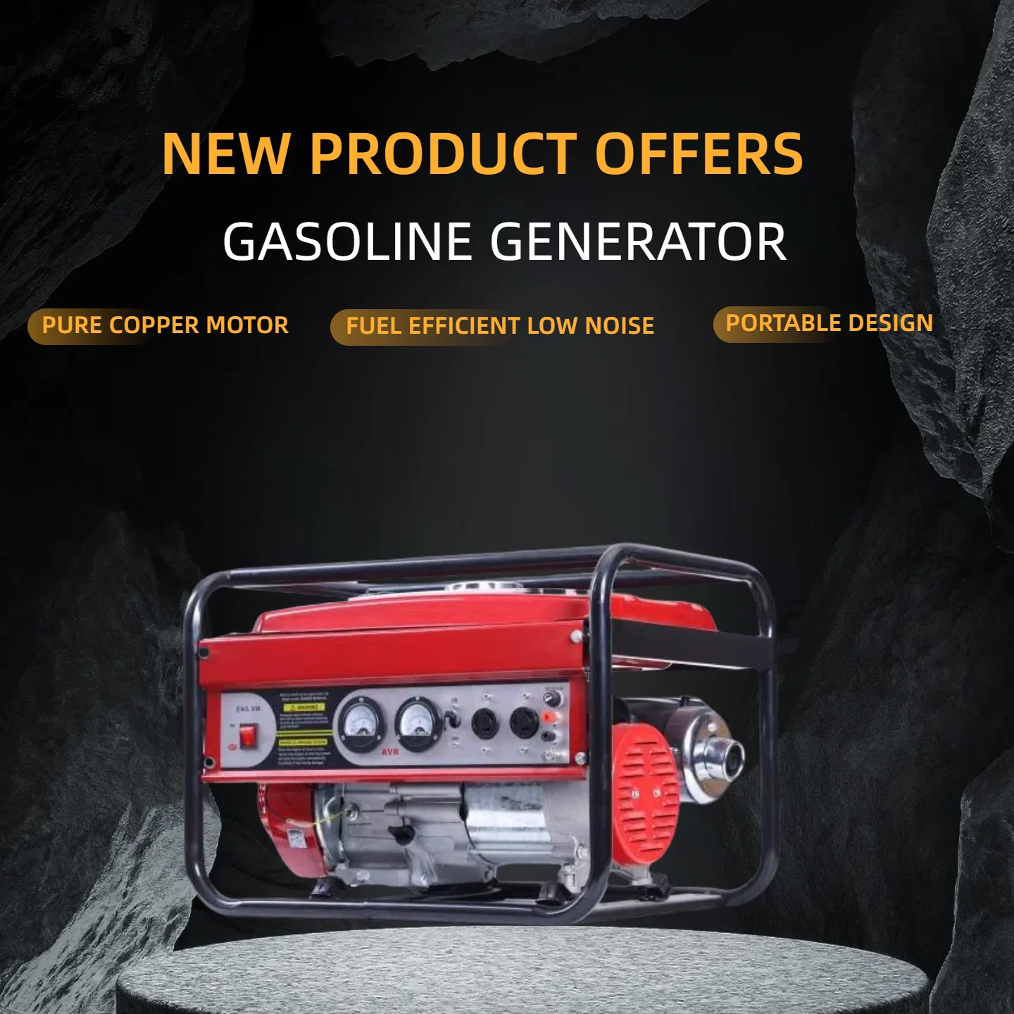 مولد 1100 وات 220 فولت 50 هرتز 220 سي سي 50-65 ديسيبل 4-السكتة الدماغية مادة معدنية بالكامل مرحلة البداية اليدوية تبريد الهواء للاستخدام المنزلي