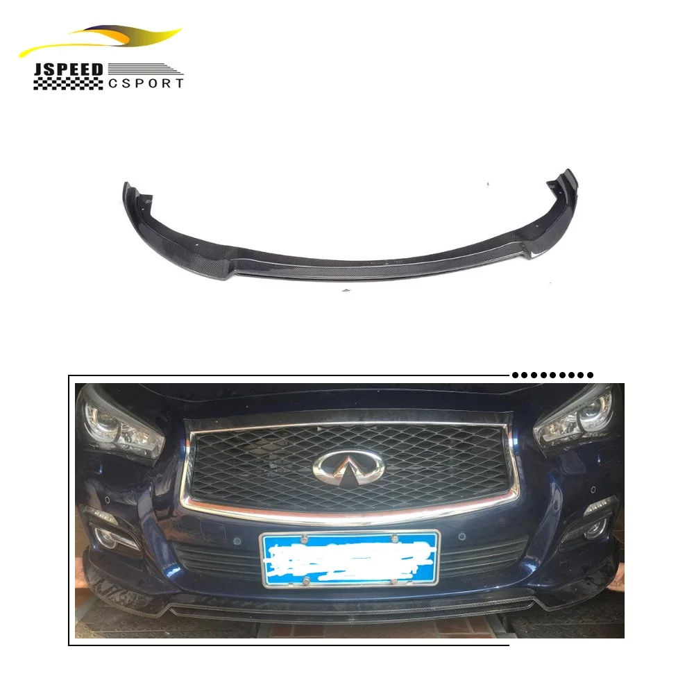 

Suitable for Infiniti Q50 Sedan 4-door 13-17 Carbon Fiber Front Spoiler Kit (Suitable for: Q50)