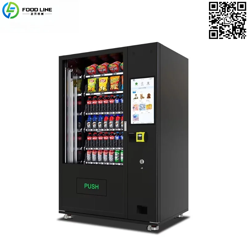 Customized 24 Hours Self-service Store Drinks and Snacks Combo for Food and Drinks Snacks Vending Machine for Sale