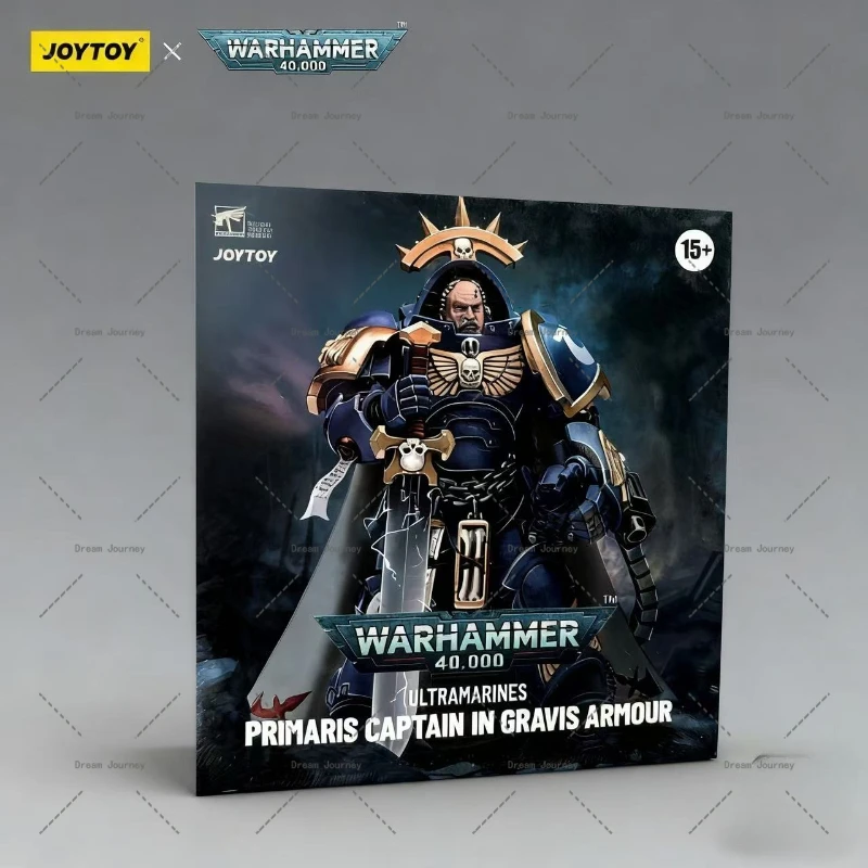 

JOYTOY Warhammer 40k 1/18 Ultramarines Primaris Captain in Gravis Armour Brother Captain Voltian Action Doll Toy Collection