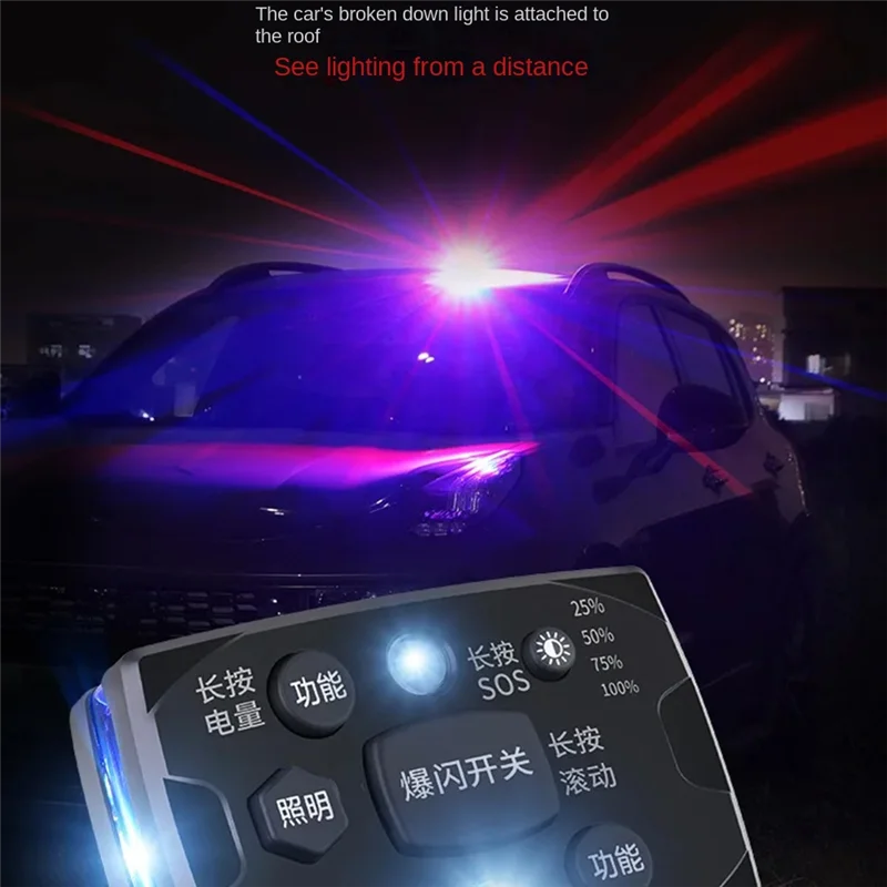 

ABGE-Shoulder Light LED Shoulder Clip Type Red And Blue Flash Operation Orientation Safety Light, Outdoor Fishing Riding,