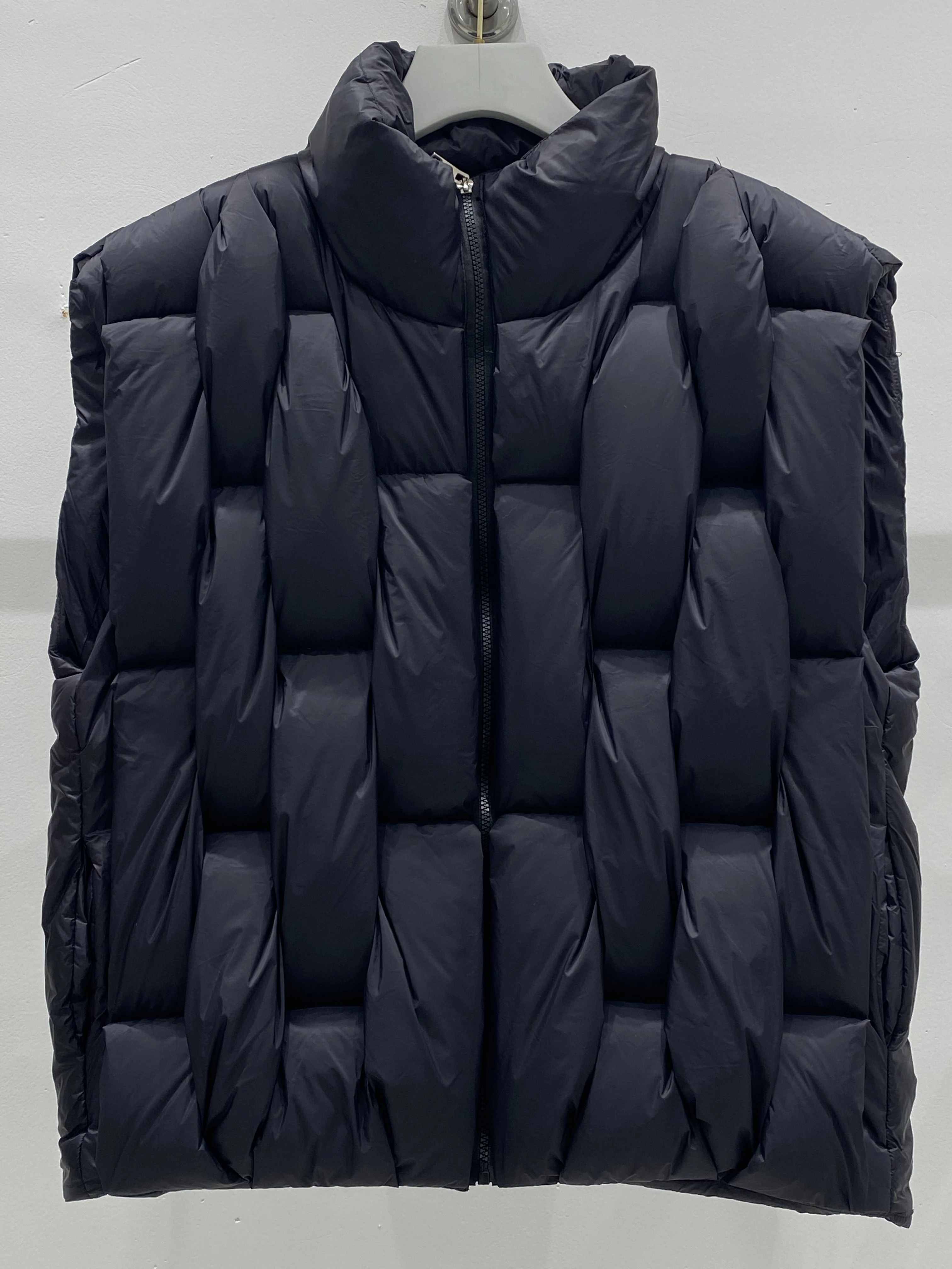 Mannen Winter Witte Eendendons Vest Puffer Rits Stand Kraag Dikke Warme Mouwloze Jas Persoonlijkheid Vest Voor Man Mode