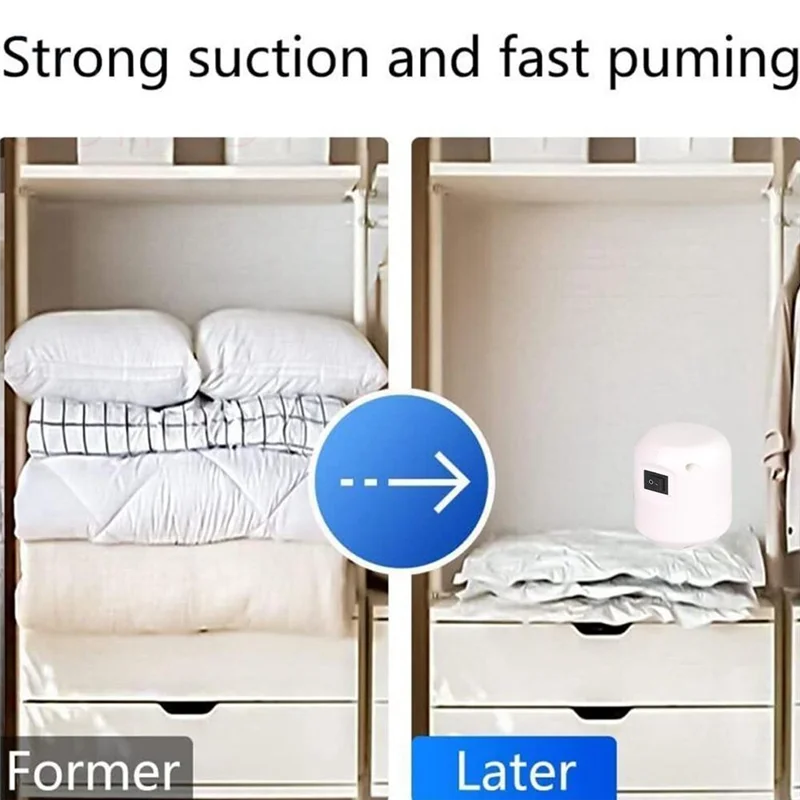 Universal Electric Air Pump Vacuum Pump For Sealed Compression Bags For Clothes Storage Electric Sealer Machine