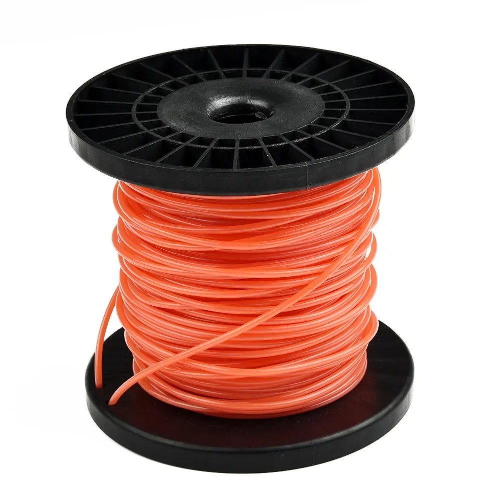 50m Trimmer Line Orange Brushcutter Strimmer Trimmer Cord Line Wire 2.7mm For STIHL Garden Tool Parts