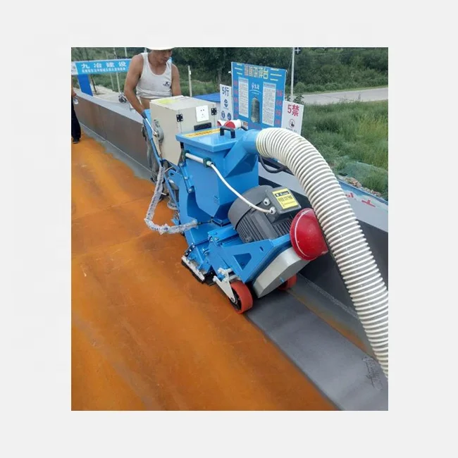 Portable Shot Blasting Machine For Road Used With Sand Core Components Including Pump Engine Motor & PLC 1 Year Warranty