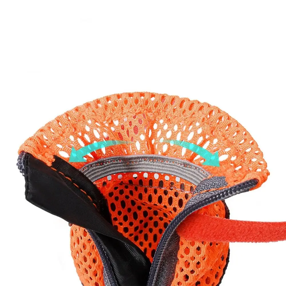 4Pcs 내구성 편안한 애완 동물 개 신발 안티-슬립 보호 개 메쉬 신발 통기성 개 신발 야외 청소가 용이함