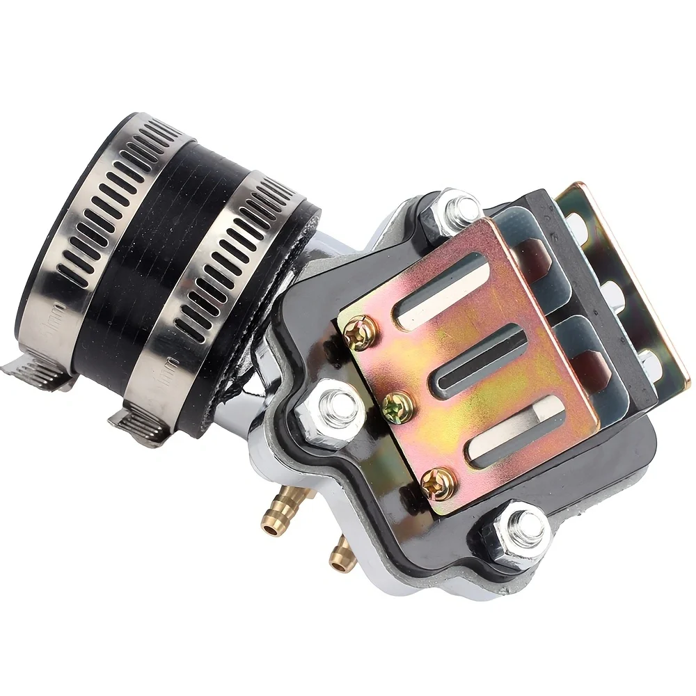 

Performance Carburetor Intake Manifold Pipe Interface Reed Valve for 2 Stroke Scooters PWK PE KOSO JOG 50 90 1E40QM