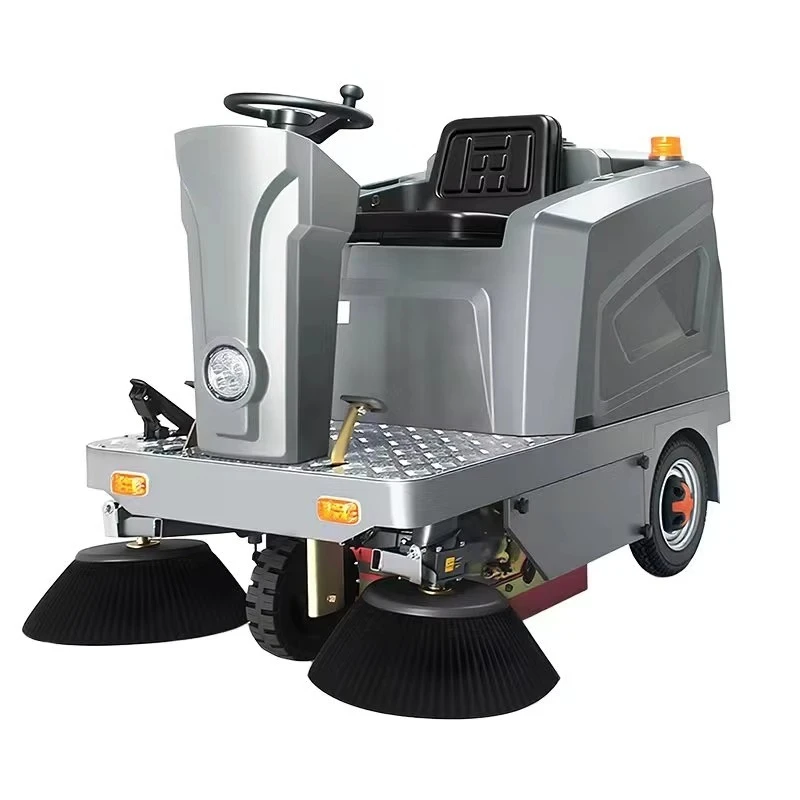 Powerful Electric Ride On Floor Sweeper With 3000W Motor For Heavy Duty Industrial Debris Removal Professional Sweeping Gear