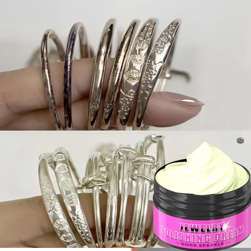 

Farienne 80G Professional Jewelry Polishing Cream - Gold Silver Watch Ring Tarnish Remover Restores Shine for Professional Use