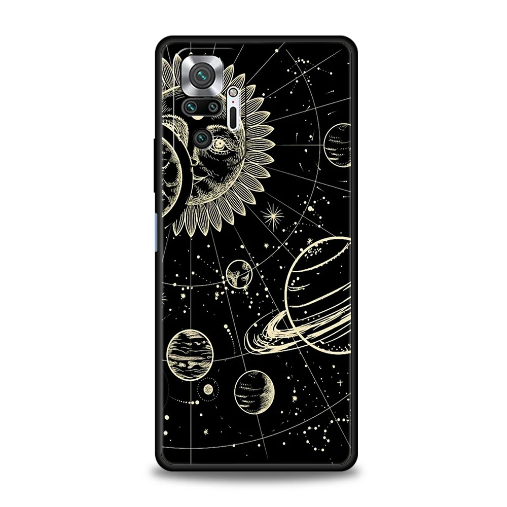 Suns Moons Clouds Astrological Phone Case Cover for Redmi Note 12 11 10 Pro Plus 8 8T 9 K50 K40 Gaming 9A 9C 9T Pro Plus Shell