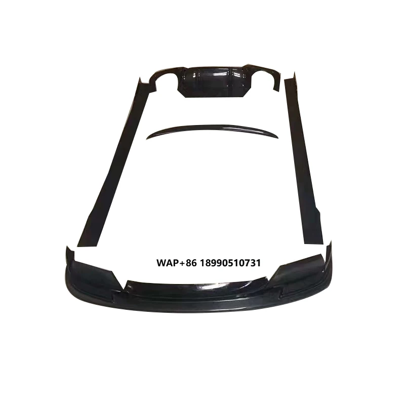

3D Style Carbon Fiber Front Bumper Lip Side Skirt , Rear Diffuser Rear Spoiler for F10 M5 Carbon Fiber Body Kit 2010-2017