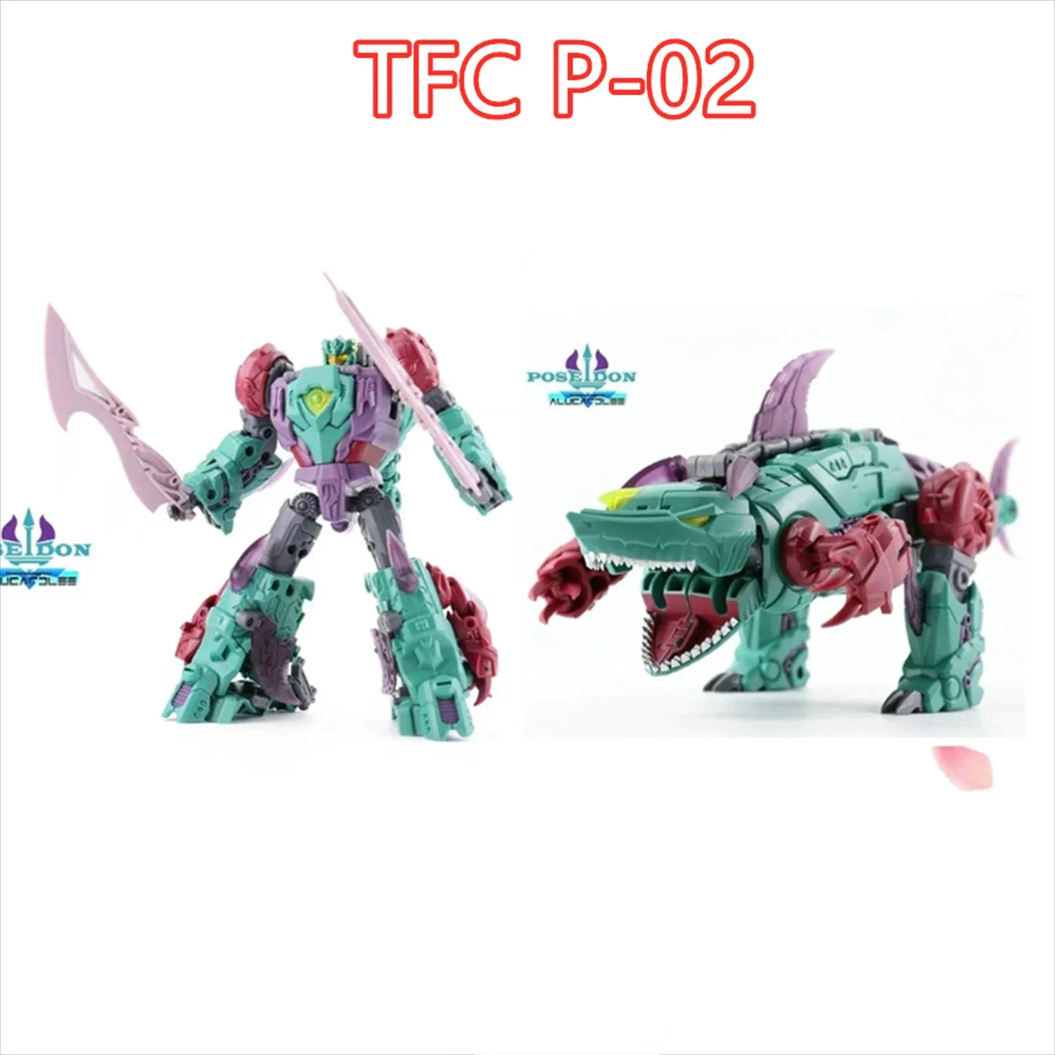 

In Stock Transformation Toy TFC Poseidon P-02 P-002 Cyberjaw Action Figure Robot Toy Collection Gift