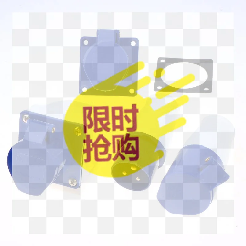 【BA】220V 16A 3 Pin Industrial Waterproof Plugs/Socket Male/Female Connector IP44 2P For Caravan Motorhome Trailer Truck Yacht