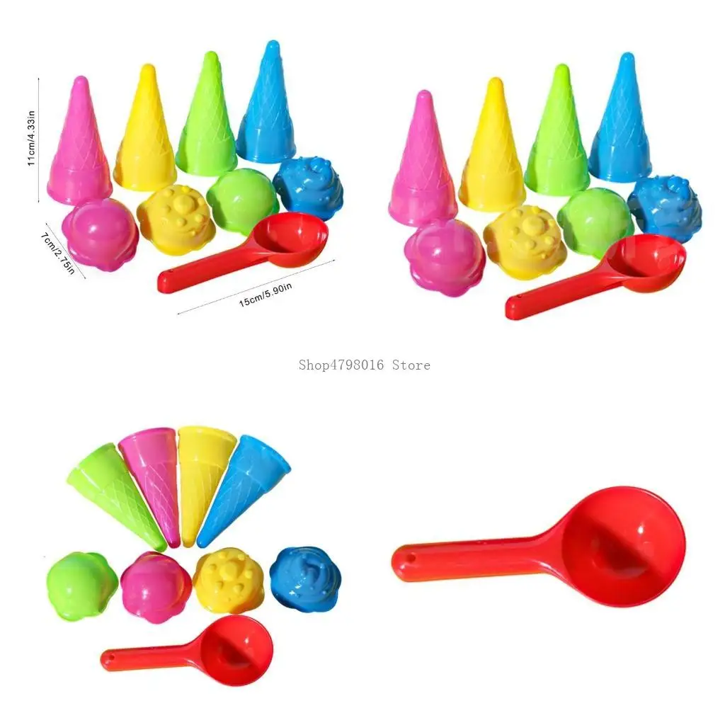 

Kids Beach Toy Ice Cream Maker Ice Cream Mold Sand Gadgets Kids Birthday Gifts