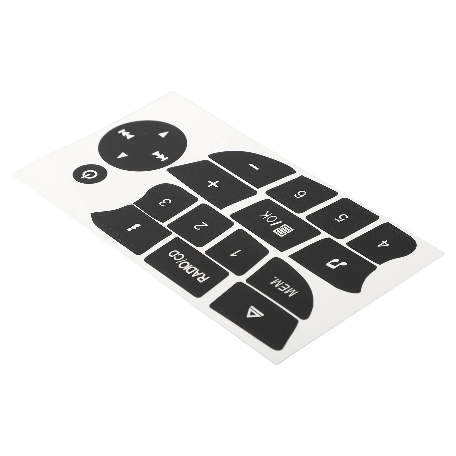 CD Radio Control Button Sticker Replacement for Renault For Clio and Megane 2009 to 2011 Audio Interface Panel Overlay
