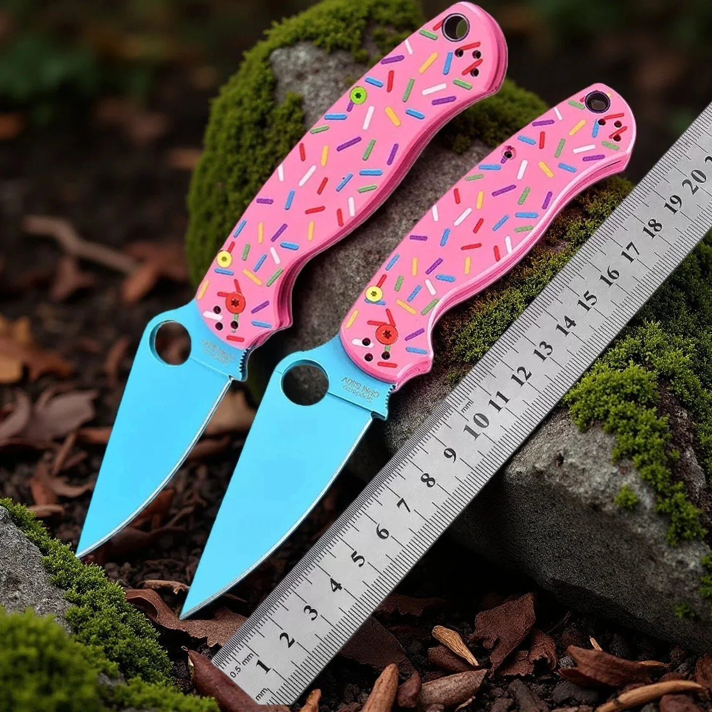 

C81 knife donut aluminum alloy handle folding knife outdoor camping high hardness portable knife