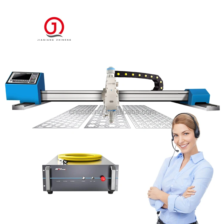 Portable Gantry Laser Cutter Machine 3000W Automatic Focus 20mm Carbon Steel CNC Fiber Laser Cutting Machine Price