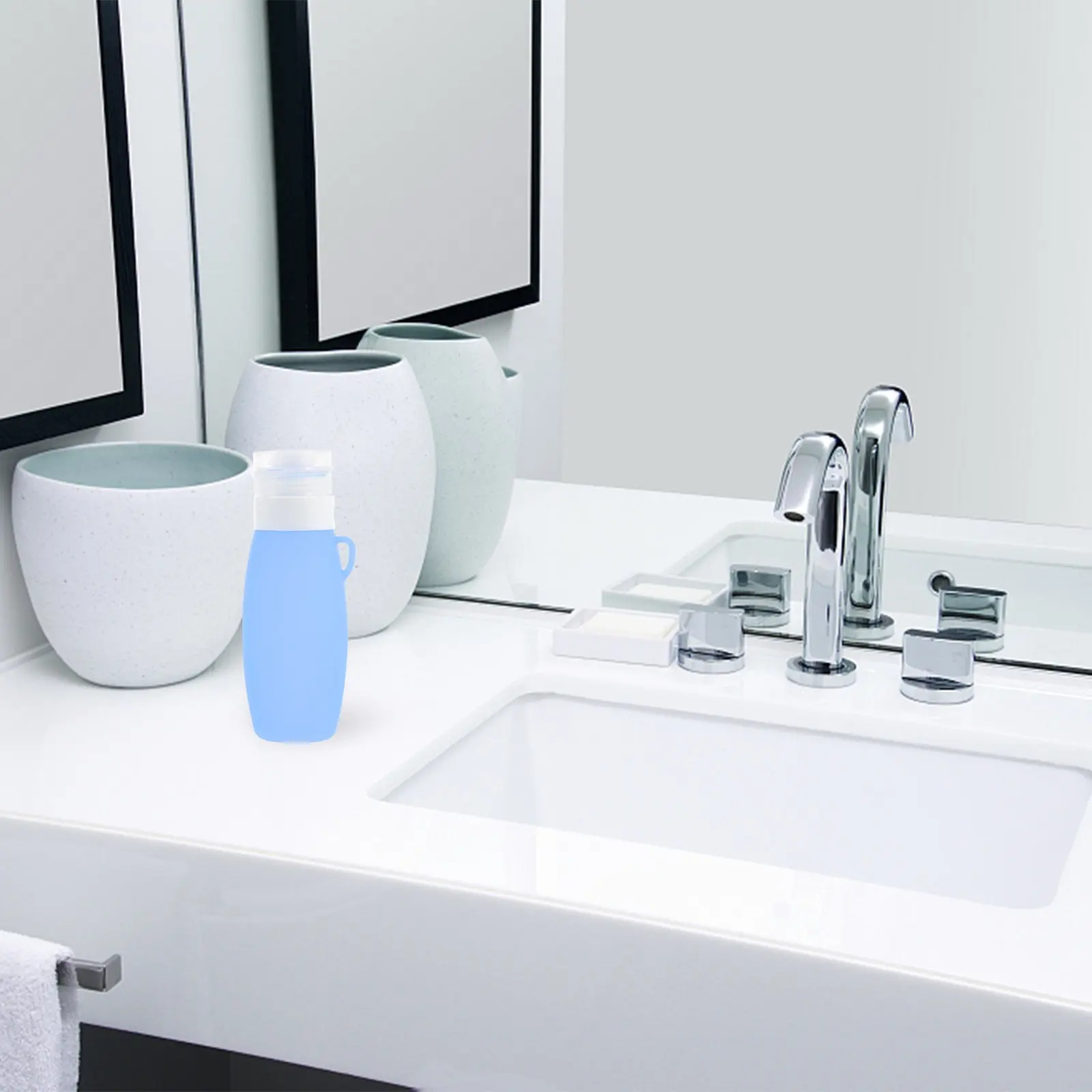 

90Ml Lotion Dispenser Bottles Travel Cosmetics Container Set Leakproof Silicone Empty Bottles for Shampoo Conditioner Creams and