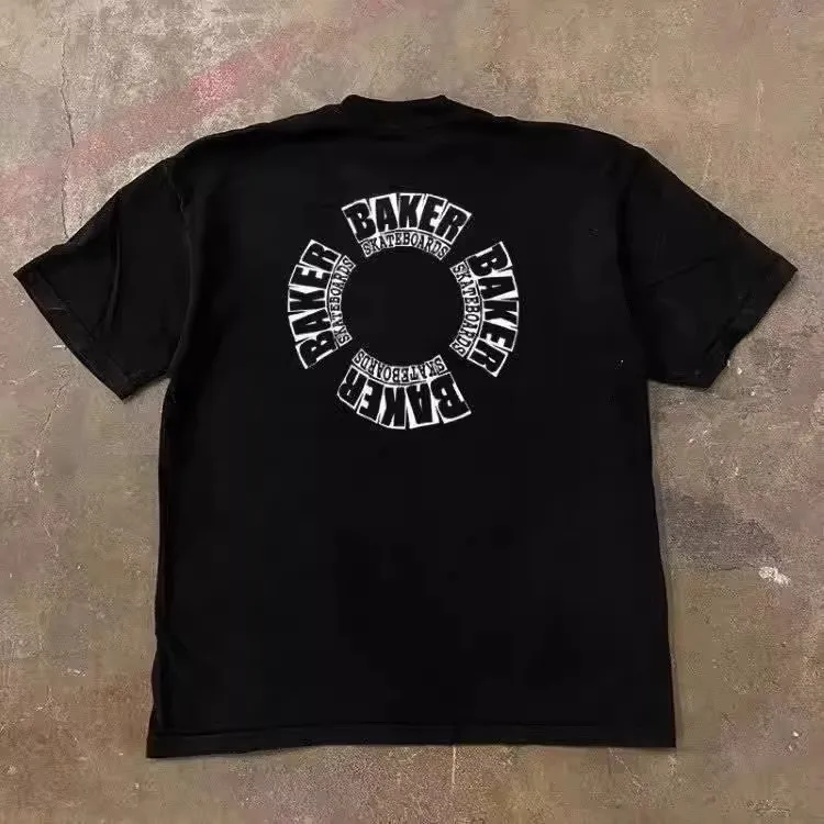 

Heavyweight 260g Pure Cotton Short Sleeve T-Shirt Xiaocheng Story Multi Ameika Khaki Vintage Feel Hip Hop Versatile T-Shirt