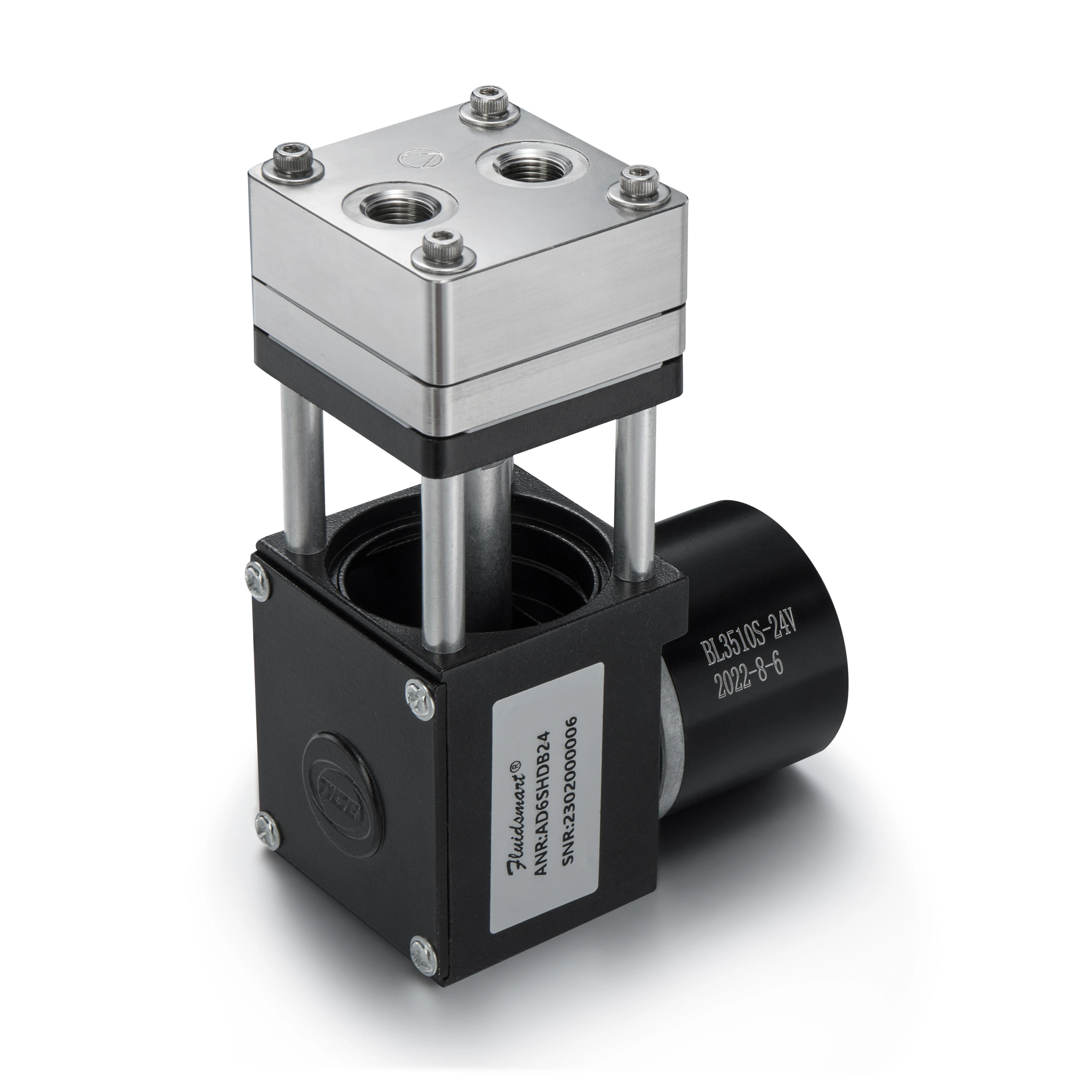 7L/دقيقة تدفق الهواء شفط مضخة الحجاب الحاجز الصغيرة تيار مستمر فرش السيارات 24 فولت ارتفاع درجة الحرارة مايكرو مضخة تفريغ لتحليل المختبر