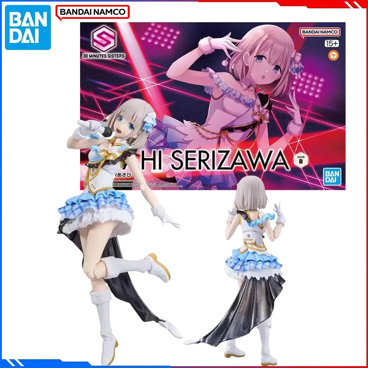 Genuine Bandai Original THE IDOLM@STER Figure Model Kits 30MS Anime Figures Asahi Serizawa Model Toy Gift Kids Christmas present