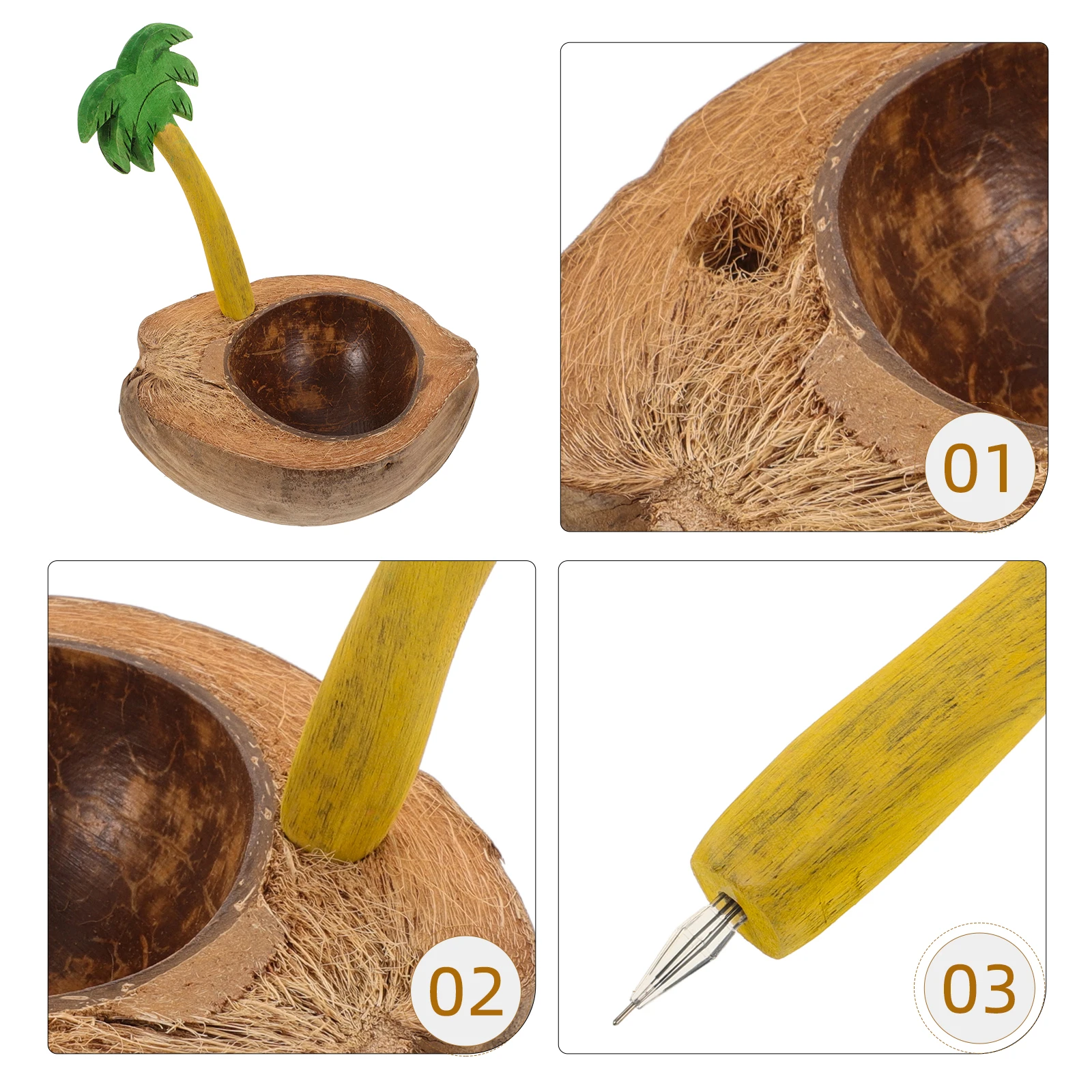 

Tree Coconut Bowl Holders Bowl Coconut Shell Holder for Wedding Wedding Holders Home Decor Banquet Table Gift