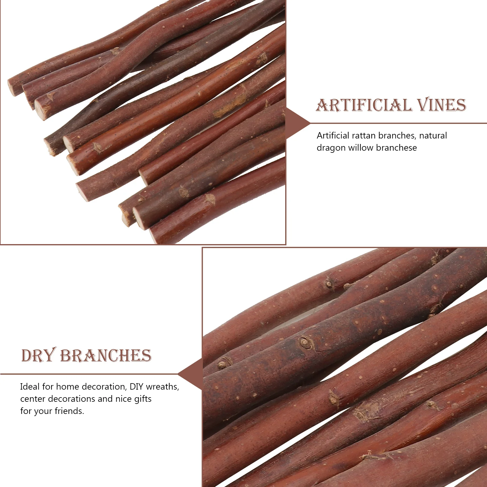 

40Pcs Dry Branches Wooden Sticks Natural Branch Sticks DIY Crafts Photo Props Wood Decor DIY Crafts Dry Branches Decor