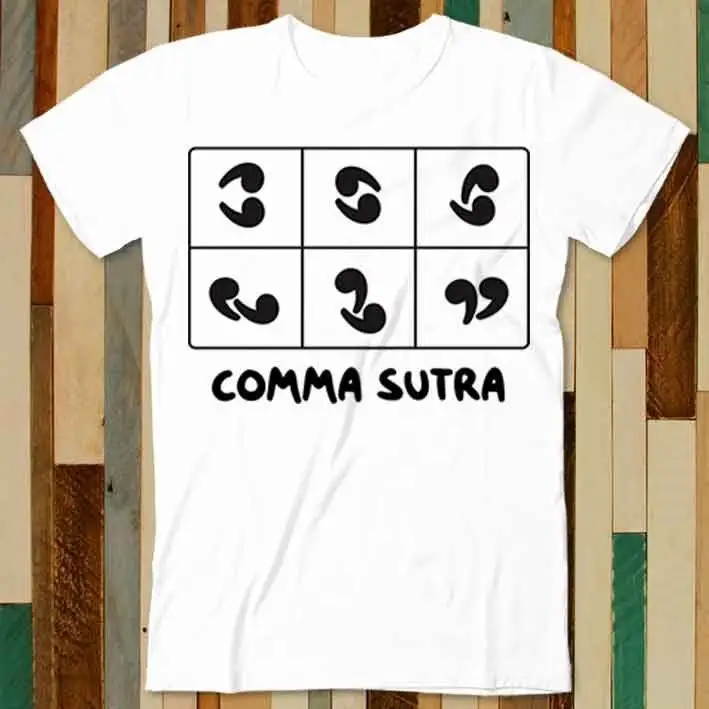 Comma Sutra Kamasutra Sex Position T Shirt Adult Unisex Men