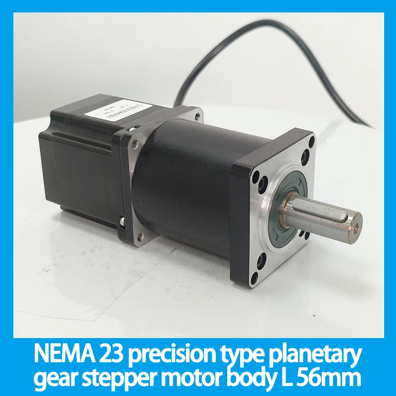

NEMA 23 precision planetary type gear stepper motor rated load 1.1N.m motor body 56mm gear ratio 5:1 10:1