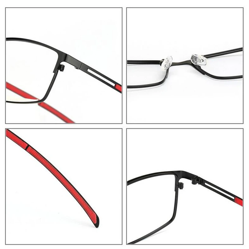 0 -0.5 -0.75 To -6 Aspherical Sun Photochromic Lens Square Prescription Eyeglasses With Cylinder Power Eyewear 0 +25 +50 To +600