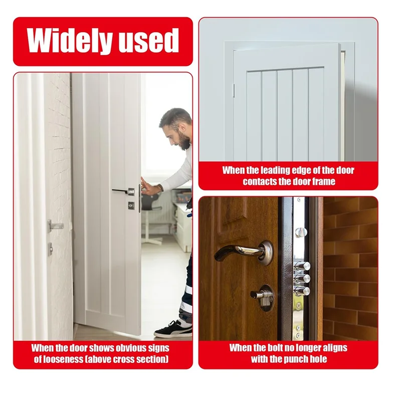 LJL 경첩 간격 조정 렌치, 0.91-0.98In 강철 도어 경첩 조정 도구 도어 경첩 수리 스패너 실용 도구