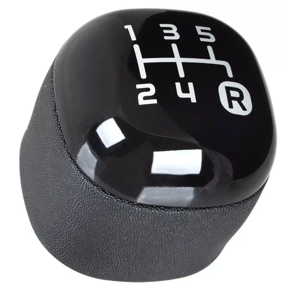 Upgrade Your For Fiat For Panda's Interior with this Sleek Black 5 Speed Gear Knob Stick Button 2012 and newer