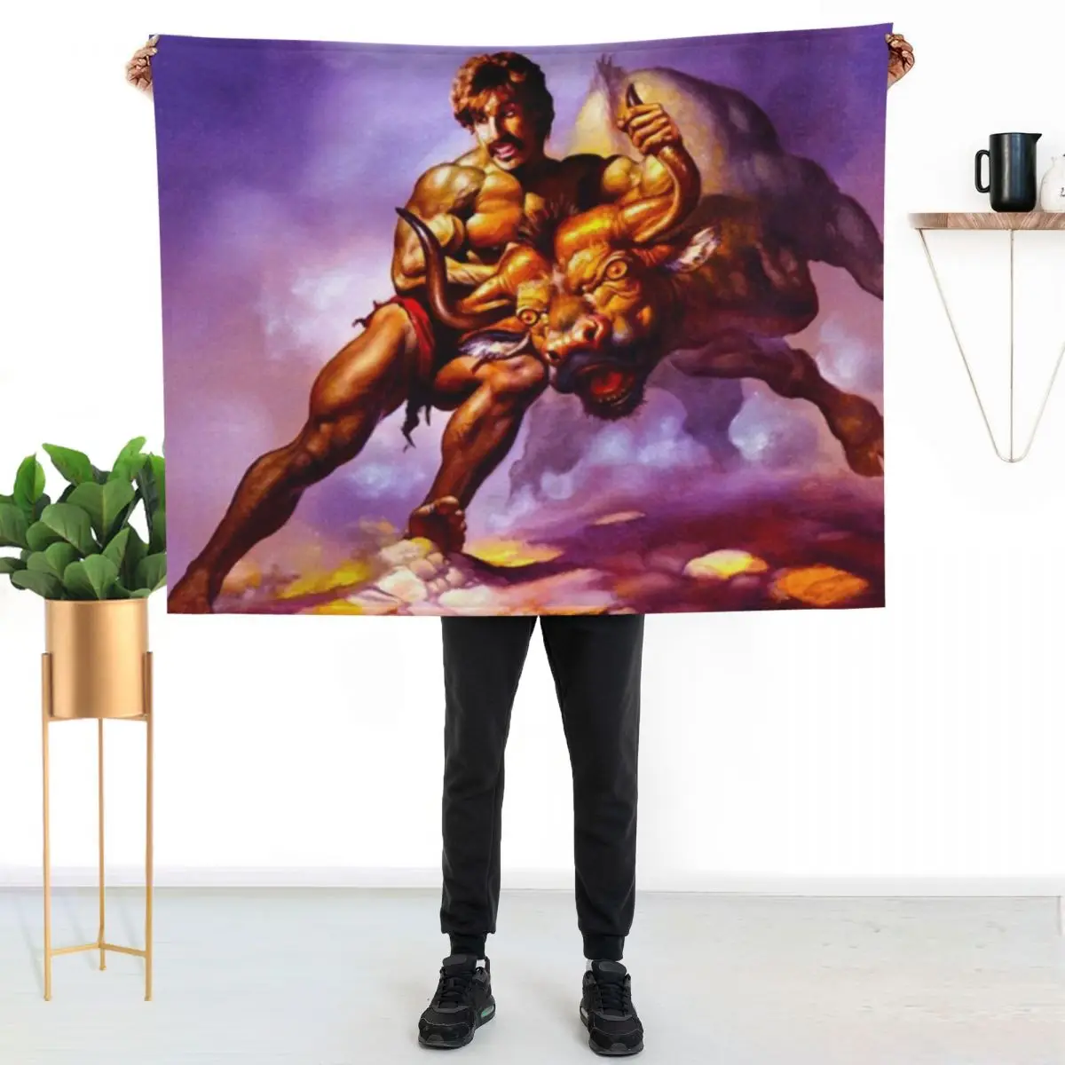 

BESTSELLENG ball Painting Throw Blanket Soft Solid Color Blanket for Couch Bed