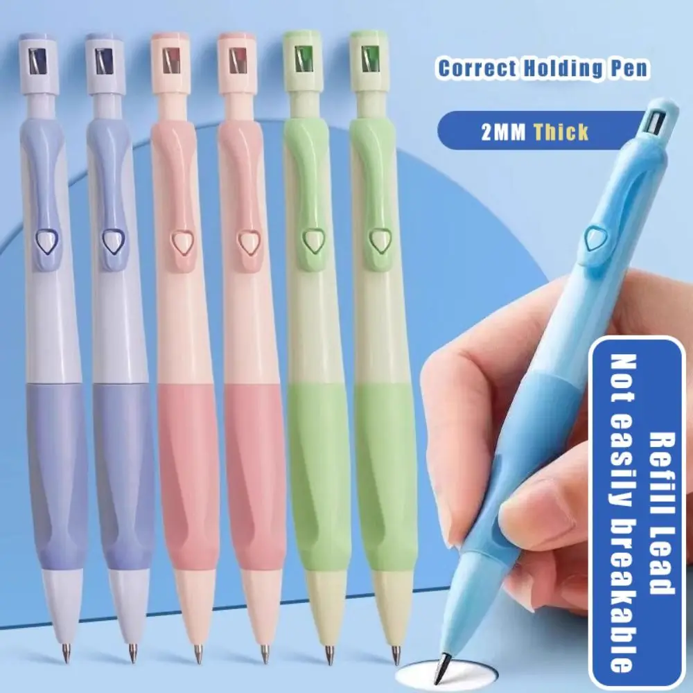 Matite meccaniche HB 2.0mm Penna con tenuta corretta Postura Matita propulsione con temperamatite Strumento di scrittura Matite automatiche Studenti