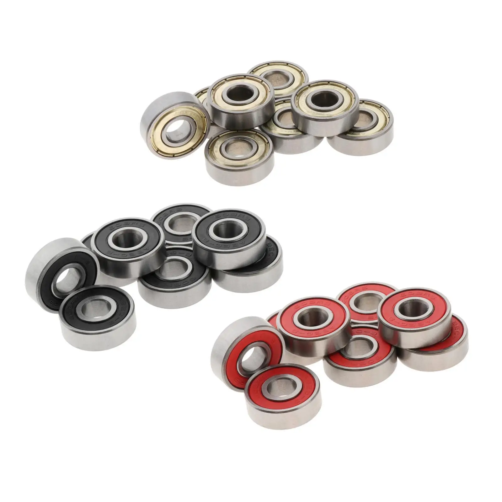 

8 высококачественных подшипников для скейтборда, подшипник 608 ABEC, профессиональное обслуживание колес для лонгбордов с четырьмя коньками,