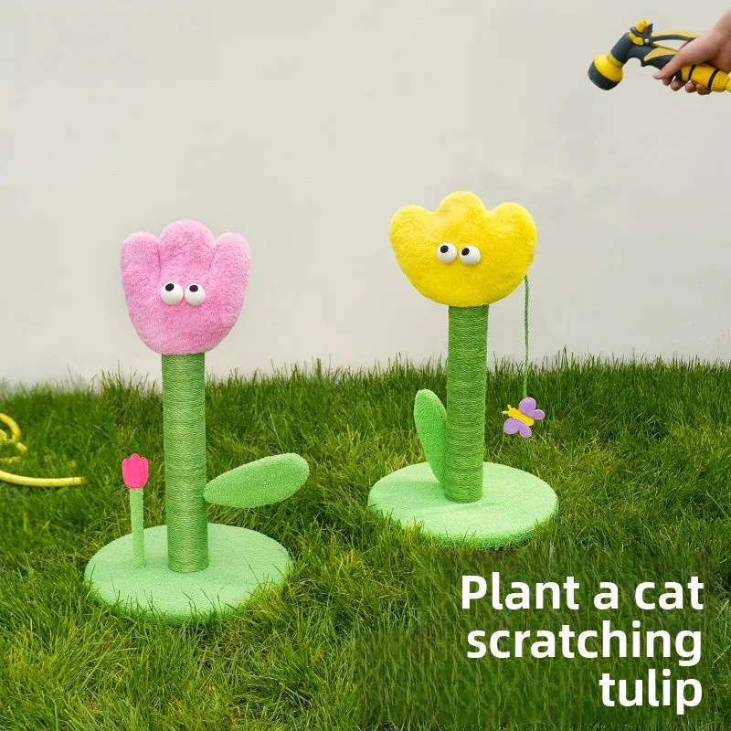 

Ограниченная серия Zeze Cactus Tulip: Когтеточка из джута для заточки когтей и развлечения кошек