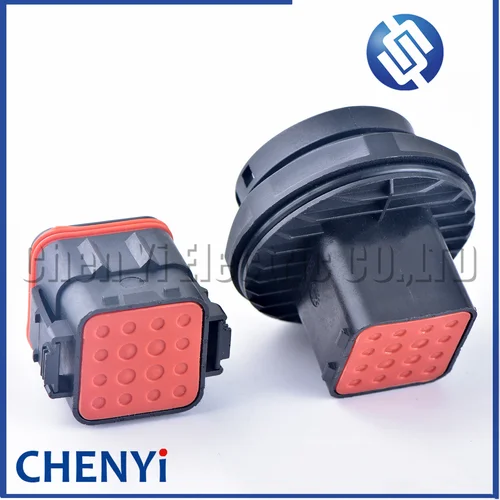 Imagen 2 del producto Conector de automóvil impermeable macho hembra de 16 pines (4B + 12S) enchufe electrónico 132124-001 132124-000 con pines