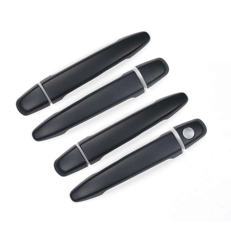 1 Set Car Side Exterior Door Handle Cover Trim Matte Black Fit for Toyota 4Runner SUV 2009 2008 2007 2006 2005 2004 2003