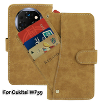 Vintage Leather Wallet Oukitel WP39 Case 6.6\
