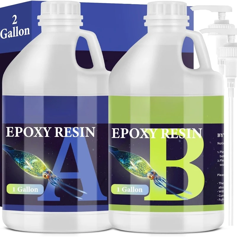

Epoxy Resin 2 Gallon - Crystal Clear Epoxy Resin Kit - Self-Leveling, High-Glossy, No Yellowing
